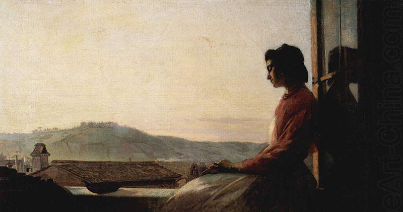 Giovannina, auf dem Fensterbrett sitzend, Pavel Chistyakov